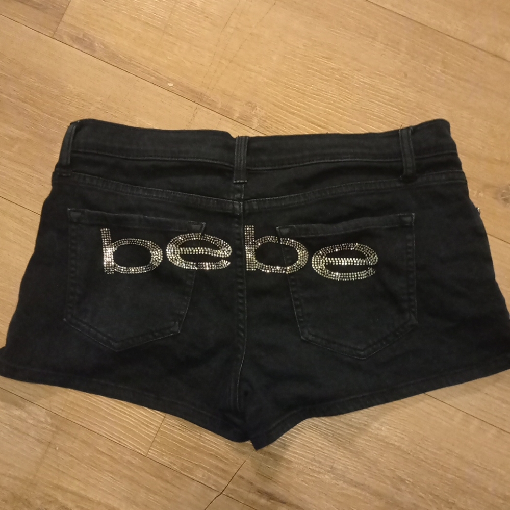 Bebe Black Bling Shorts